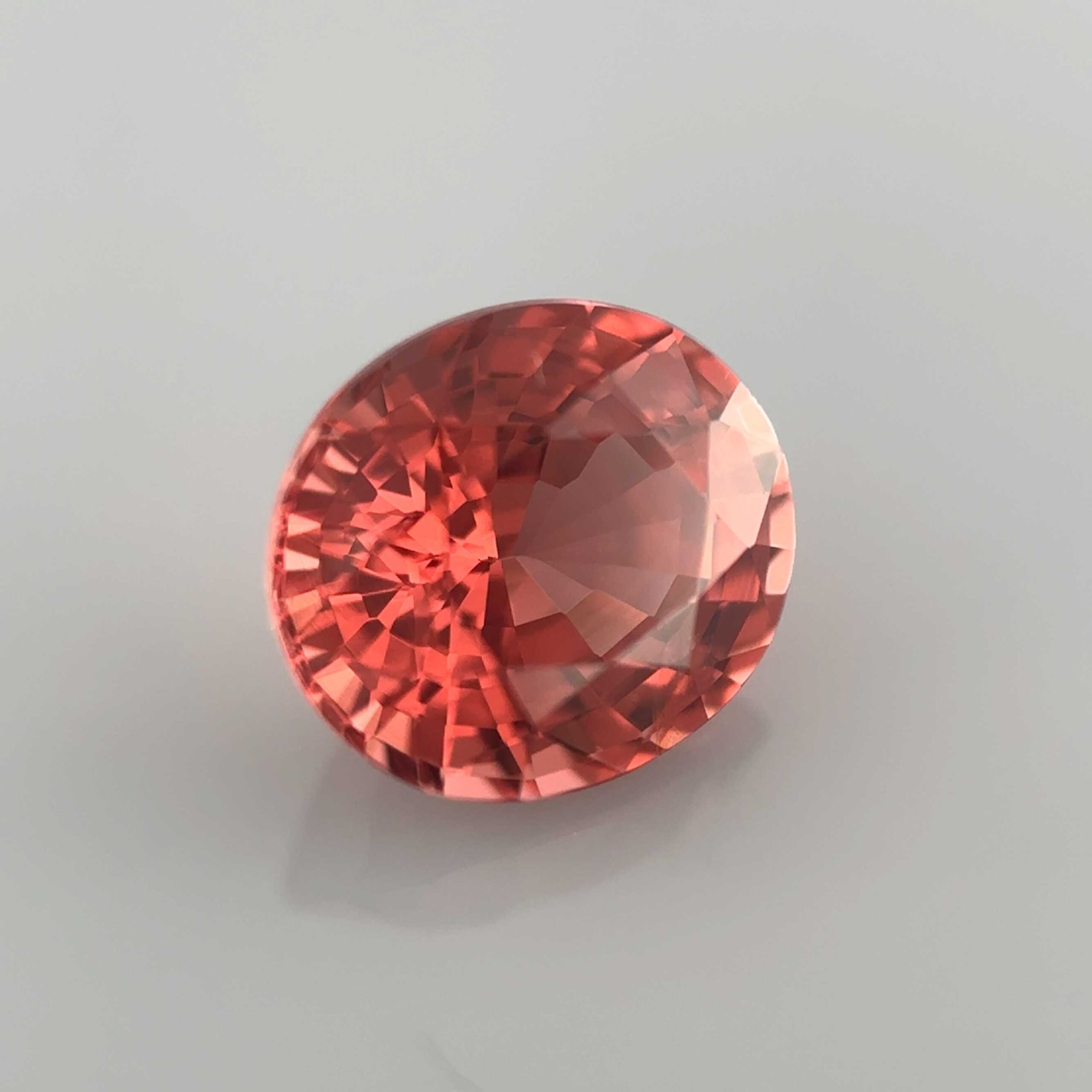 padparadsha color spinel peachy color gemstone oval cushion