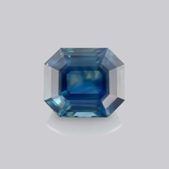 saphir bleu octogonal mygem pierre précieuse bleue